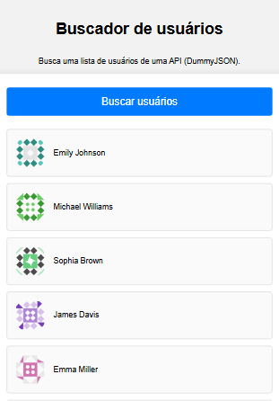 imagem card buscador de usuários